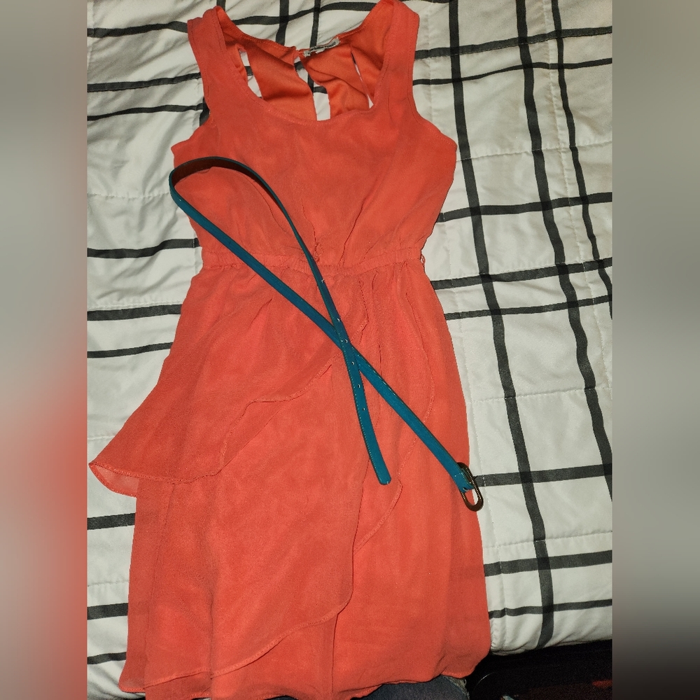 Dress, used for a bridesmaid dress coral color